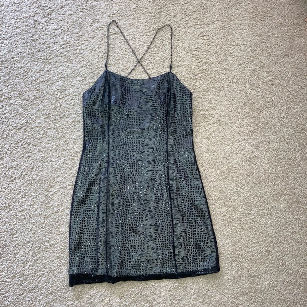 Black mini dress